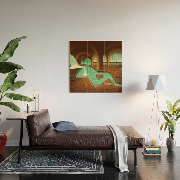 Secret Thermal Baths Wood Wall Art Gallery Image 2
