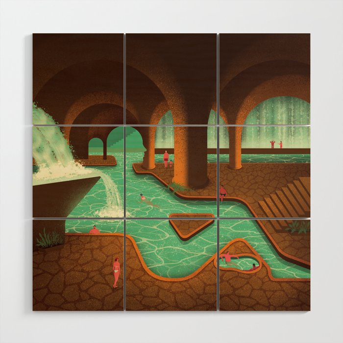 Secret Thermal Baths Wood Wall Art Gallery Image 1