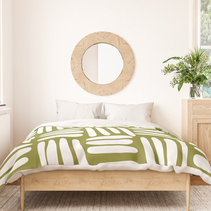Boho (matcha green) Duvet Cover Gallery Image 3