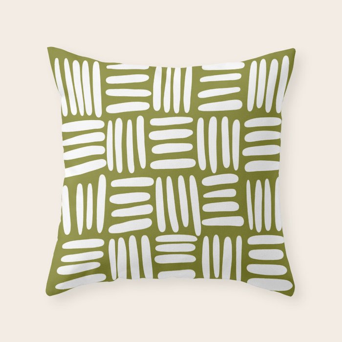 Boho (matcha green) Throw Pillow Gallery Image 6