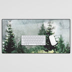 Pine Trees 2 Desk Mat Gallery Image 1