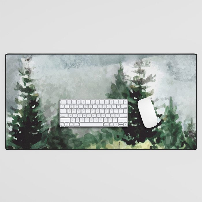 Pine Trees 2 Desk Mat Gallery Image 1