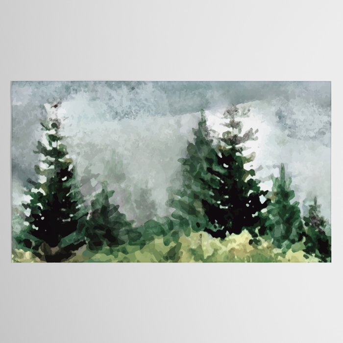 Pine Trees 2 Tablecloth Gallery Image 2
