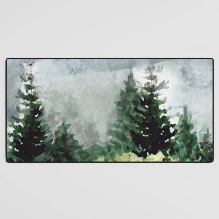 Pine Trees 2 Desk Mat Gallery Image 3