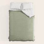 The Sage Green Solid  Duvet Cover Gallery Image 6