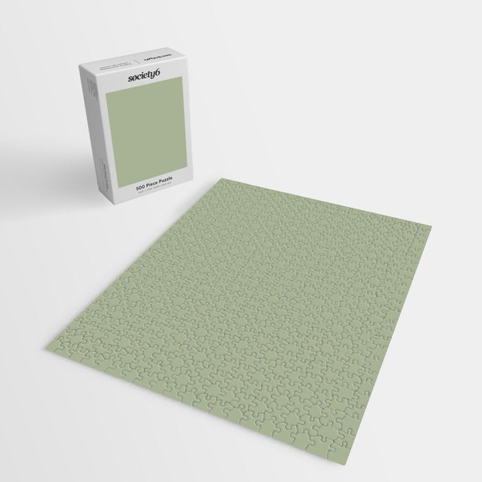 The Sage Green Solid  Jigsaw Puzzle Gallery Image 2