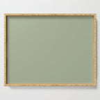 The Sage Green Solid  Serving Tray Gallery Image 1
