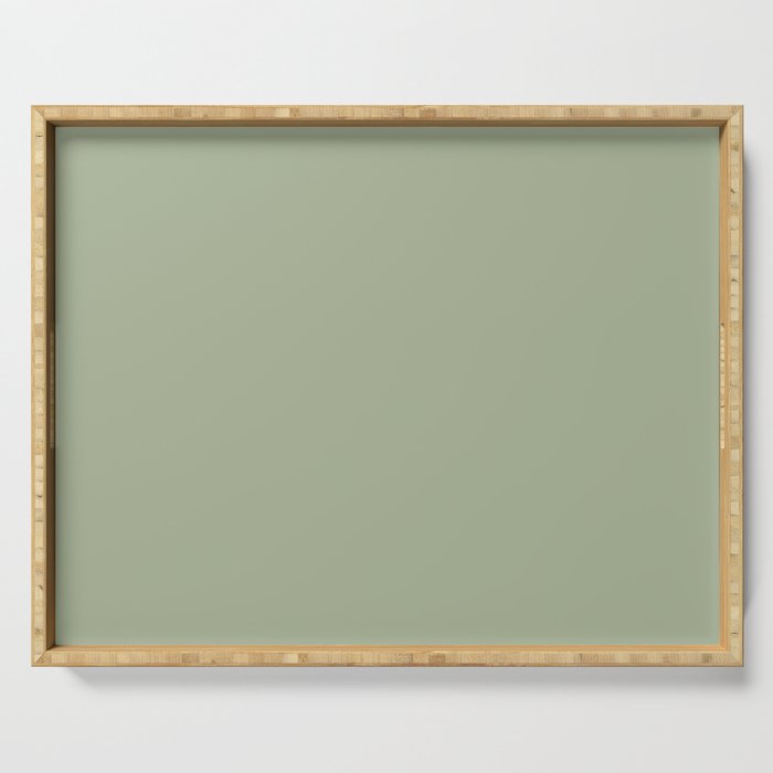 The Sage Green Solid  Serving Tray Gallery Image 1