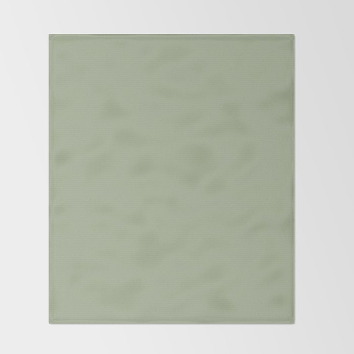 The Sage Green Solid  Throw Blanket Gallery Image 2