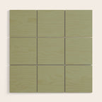 The Sage Green Solid  Wood Wall Art Gallery Image 1