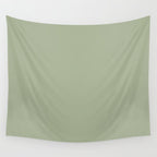 The Sage Green Solid  Wall Tapestry Gallery Image 4