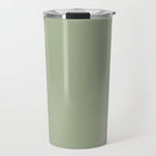 The Sage Green Solid  Travel Mug Gallery Image 1