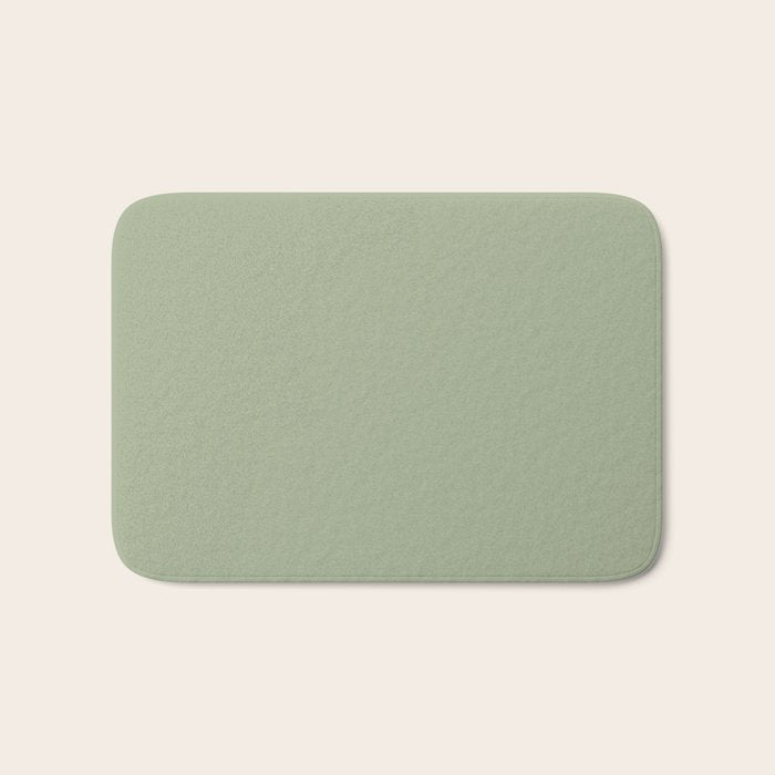 The Sage Green Solid  Bath Mat Gallery Image 1
