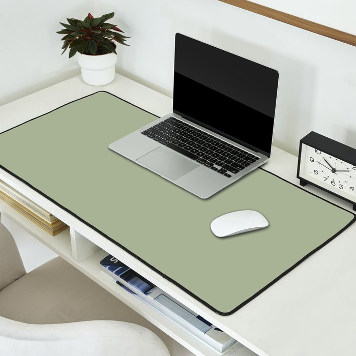 The Sage Green Solid  Desk Mat Gallery Image 2