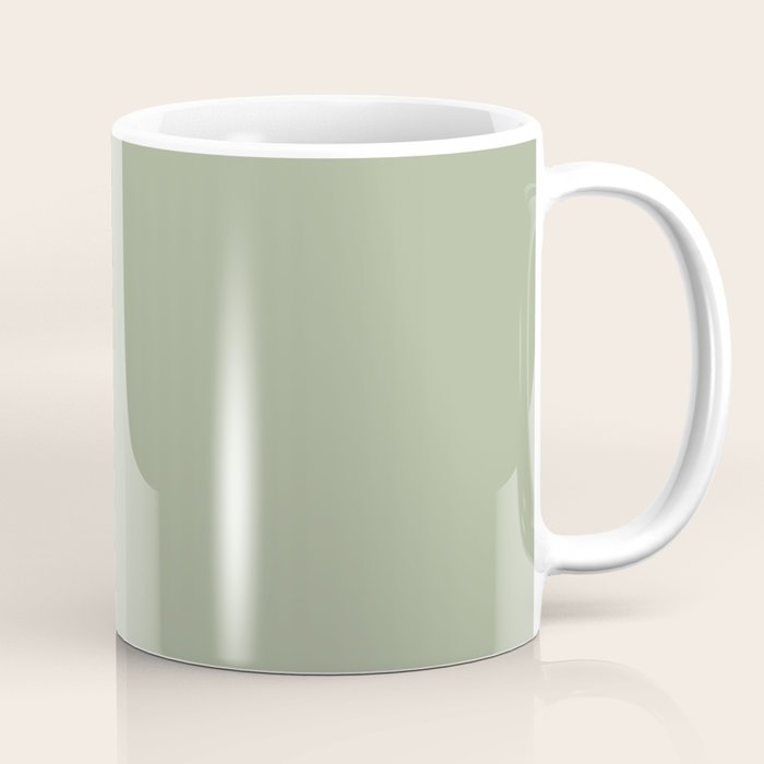 The Sage Green Solid  Coffee Mug Gallery Image 1