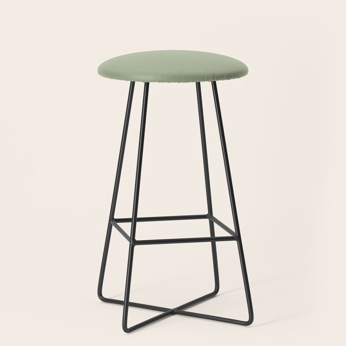 The Sage Green Solid  Stool Gallery Image 1