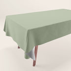 The Sage Green Solid  Tablecloth Gallery Image 1