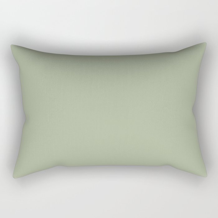The Sage Green Solid  Rectangular Pillow Gallery Image 1