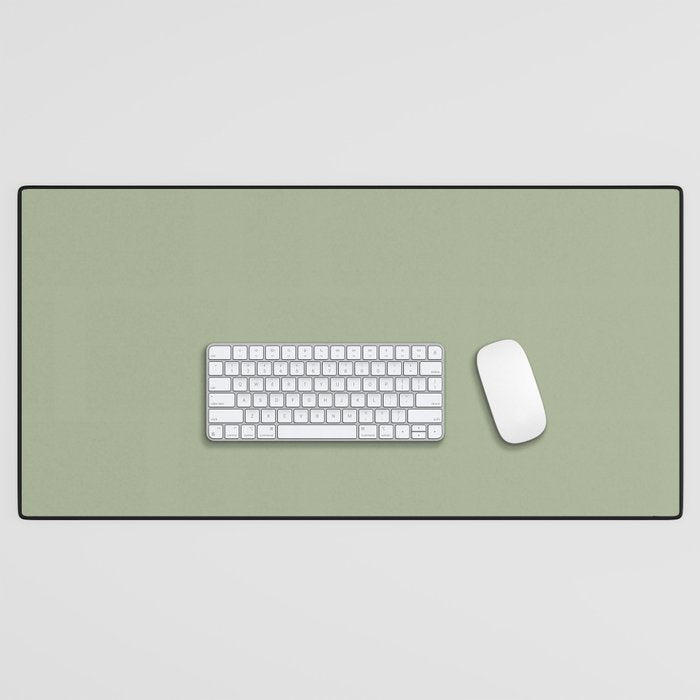 The Sage Green Solid  Desk Mat Gallery Image 1
