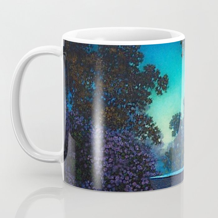 Blue Fountain at Twilight by Maxfield Parrish Coffee Mug Gallery Image 3