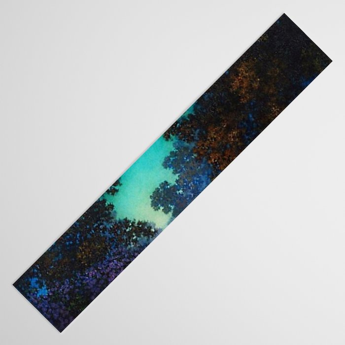 Blue Fountain at Twilight by Maxfield Parrish Table Runner Gallery Image 3