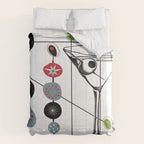 Mid-Century Modern Art Atomic Cocktail 3.0 Comforter Gallery Image 6