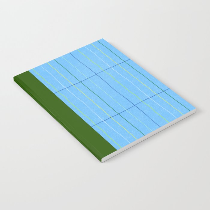 Textured Picnic Pattern in Sky Blue Notebook Gallery Image 2