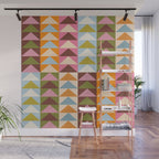 Quilt Triangle Shapes - Multi-color Wall Mural Gallery Image 1