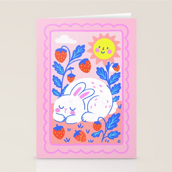 Strawberry Fields Siesta Stationery Card Gallery Image 1