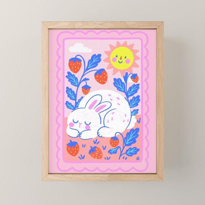 Strawberry Fields Siesta Mini Art Print Gallery Image 1