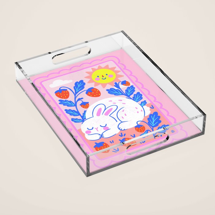 Strawberry Fields Siesta Acrylic Tray Gallery Image 1