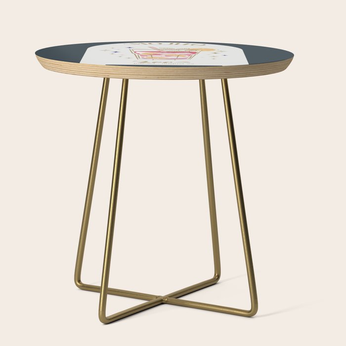 Mojito Cocktail Zodiac Sign Side Table Gallery Image 1
