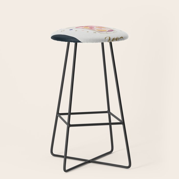 Mojito Cocktail Zodiac Sign Stool Gallery Image 1