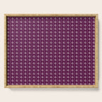 Jewel Tone Vintage Cottage Flowers and Stripes Pattern in Plum Aubergine Serving Tray Gallery Image 1