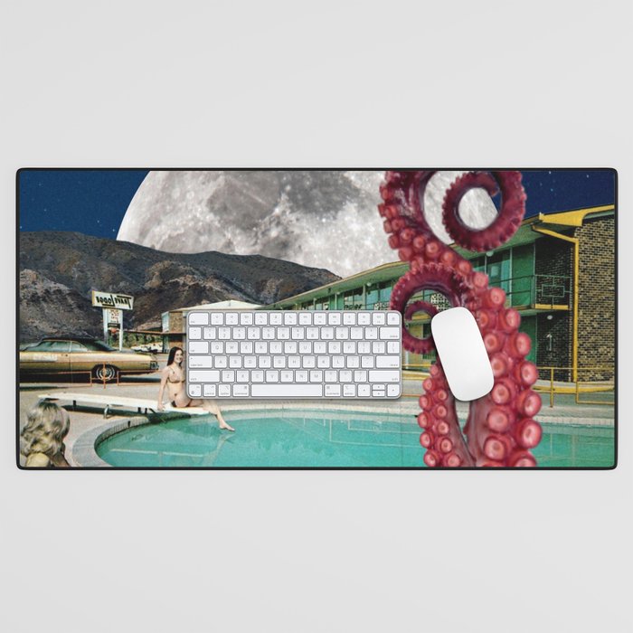 Octopus in the pool Desk Mat Gallery Image 1