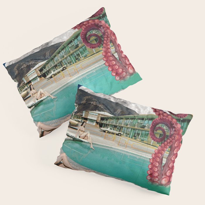 Octopus in the pool Pillow Sham Gallery Image 3