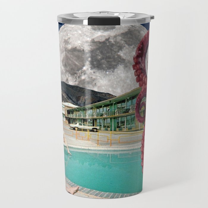 Octopus in the pool Travel Mug Gallery Image 1