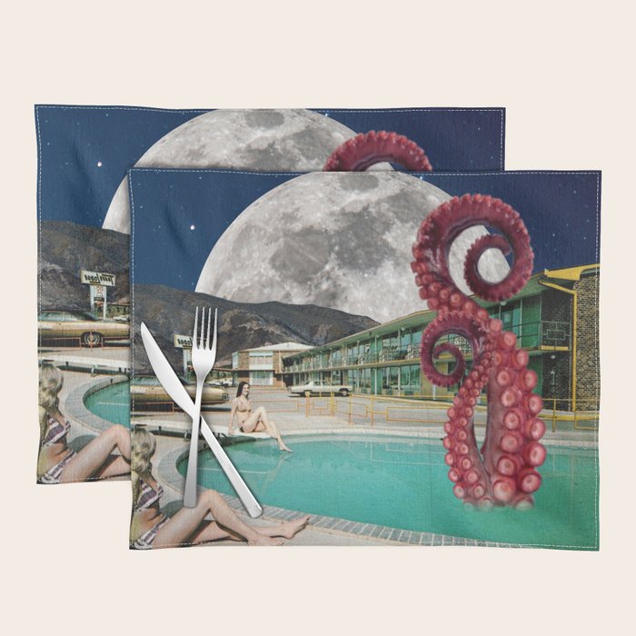 Octopus in the pool Placemat Gallery Image 1