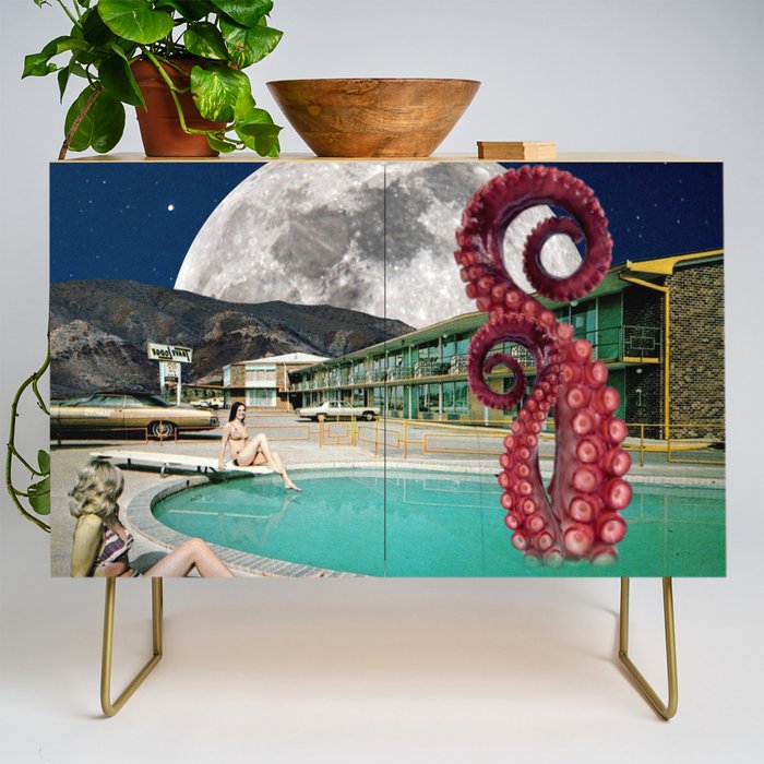 Octopus in the pool Credenza Gallery Image 1