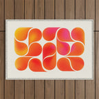 Gradient Playful Shapes  Outdoor Rug Gallery Image 1