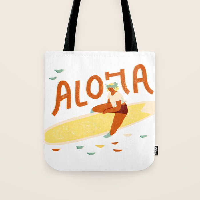 Aloha girl Tote Bag Gallery Image 1