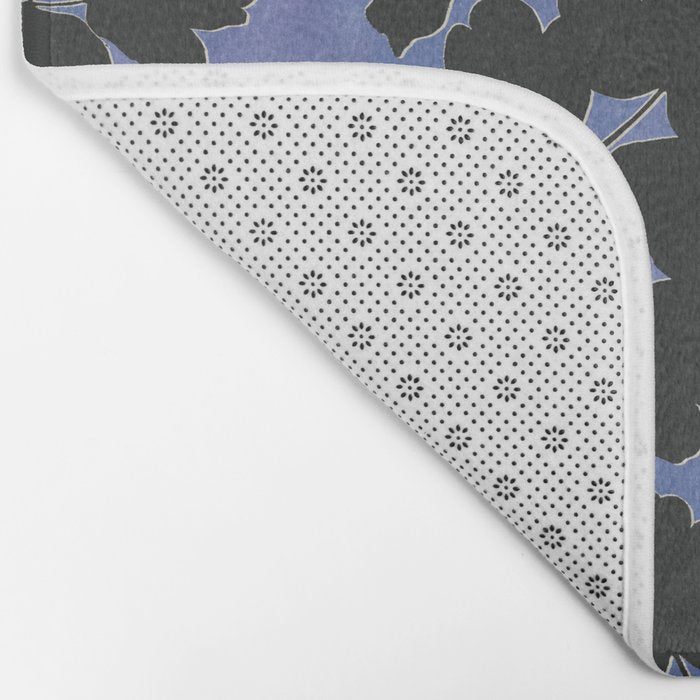 Shadow Poppies - Blue Bath Mat Gallery Image 2