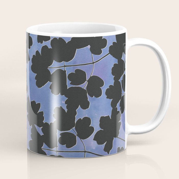 Shadow Poppies - Blue Coffee Mug Gallery Image 1
