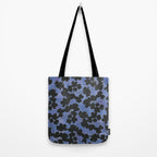 Shadow Poppies - Blue Tote Bag Gallery Image 2