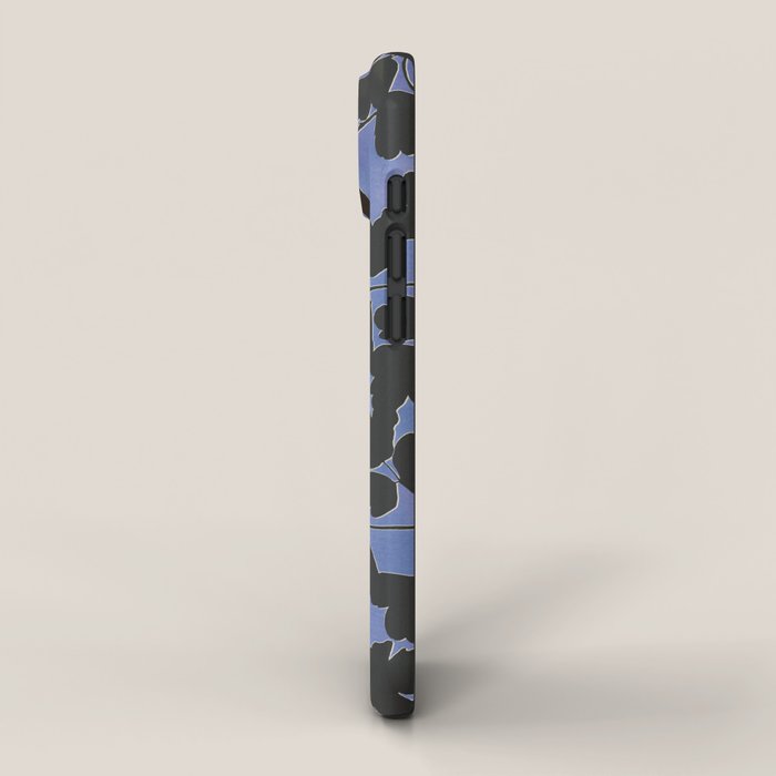 Shadow Poppies - Blue iPhone Case Gallery Image 2