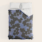 Shadow Poppies - Blue Duvet Cover Gallery Image 6