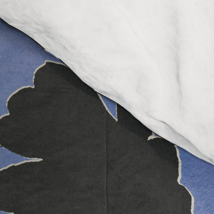 Shadow Poppies - Blue Comforter Gallery Image 4