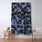 Shadow Poppies - Blue Window Curtain Gallery Image 5