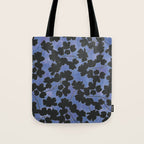 Shadow Poppies - Blue Tote Bag Gallery Image 1