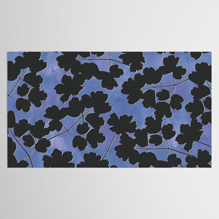 Shadow Poppies - Blue Tablecloth Gallery Image 2